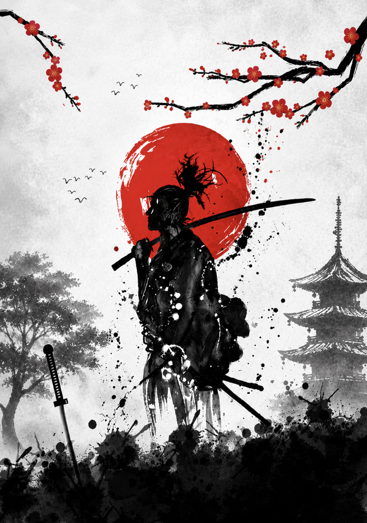 A lone samurai under the rising sun — your agent on the hunt
